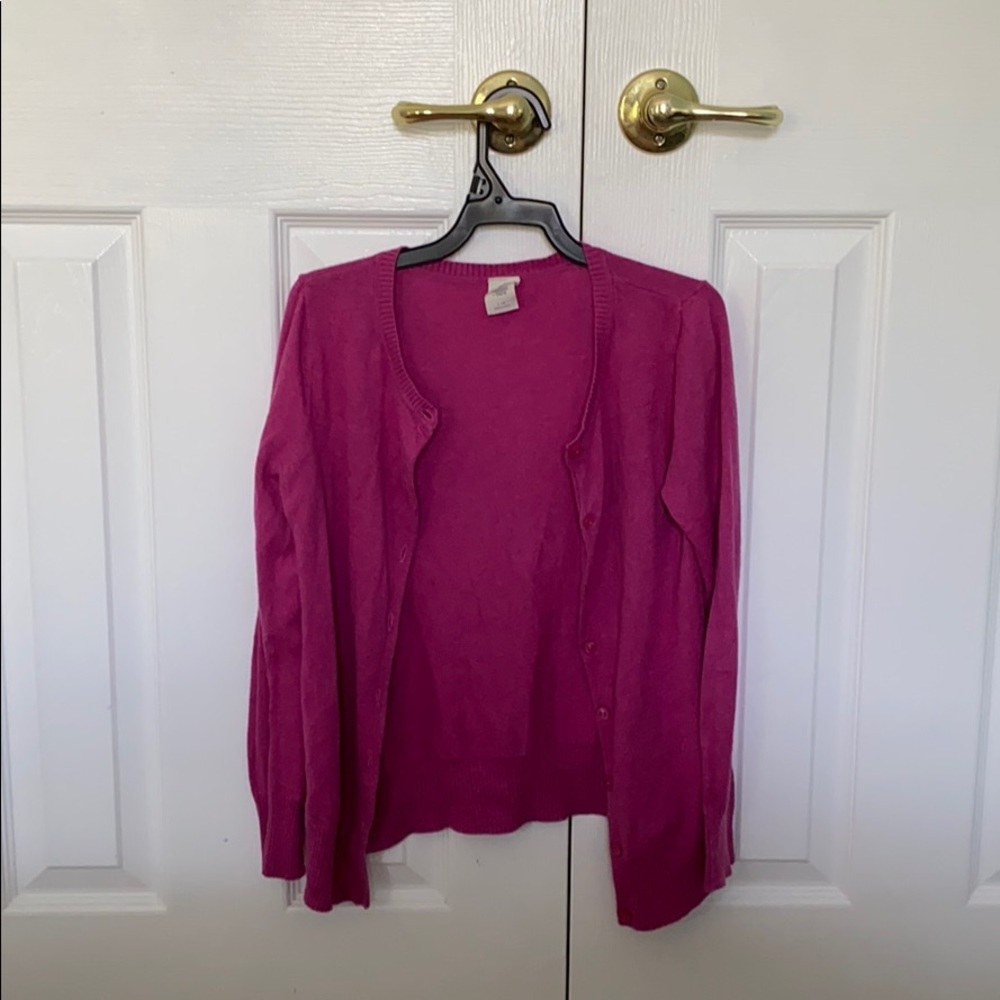 fuchsia sweater
